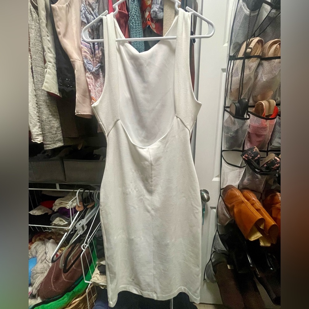 Lulus Like a Lady Backless Midi Dress - White - Size L (EUC) - Grad Bride